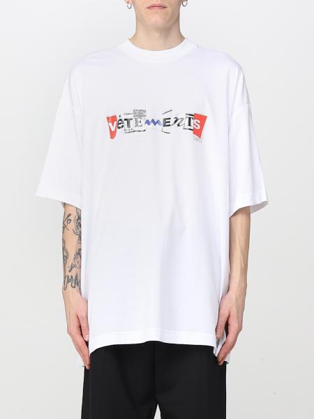 VETEMENTS: t-shirt for man - White | Vetements t-shirt UA53TR220W ...
