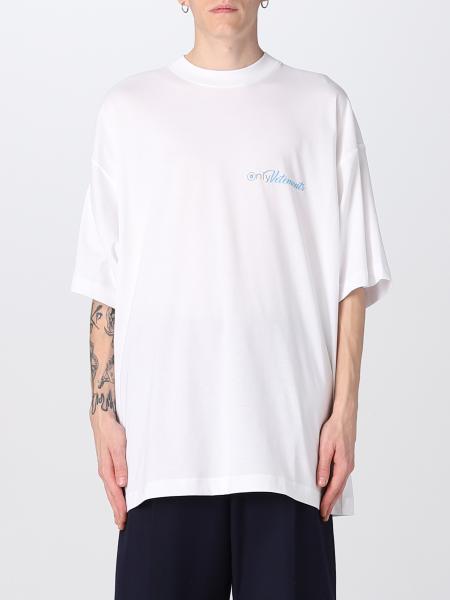 VETEMENTS: t-shirt for man - White | Vetements t-shirt UA53TR160W ...