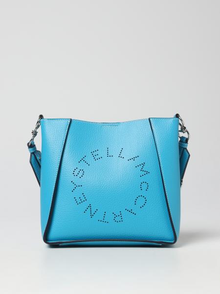 STELLA MCCARTNEY: bag in textured synthetic leather - Blue | Stella ...