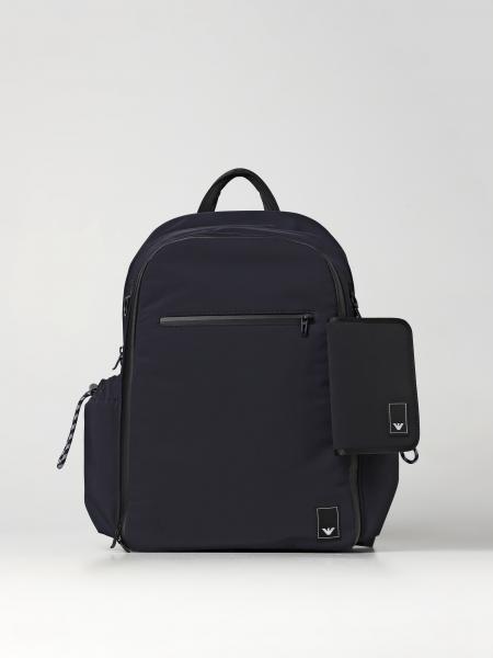 EMPORIO ARMANI: backpack for man - Blue | Emporio Armani backpack ...