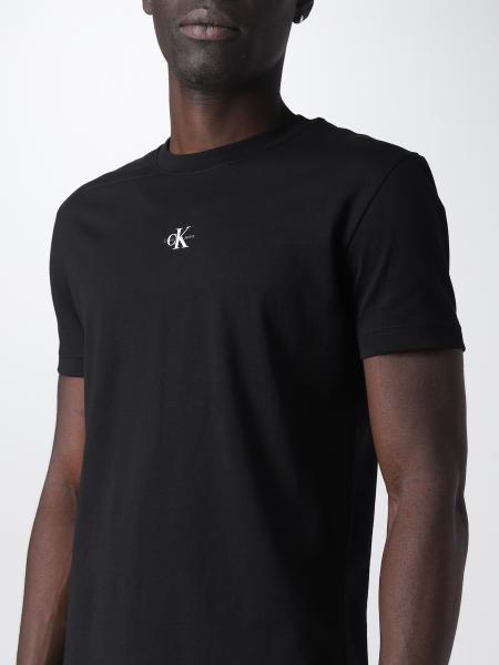 CALVIN KLEIN man - Black | Calvin Klein Jeans t-shirt J30J322466 online on GIGLIO.COM