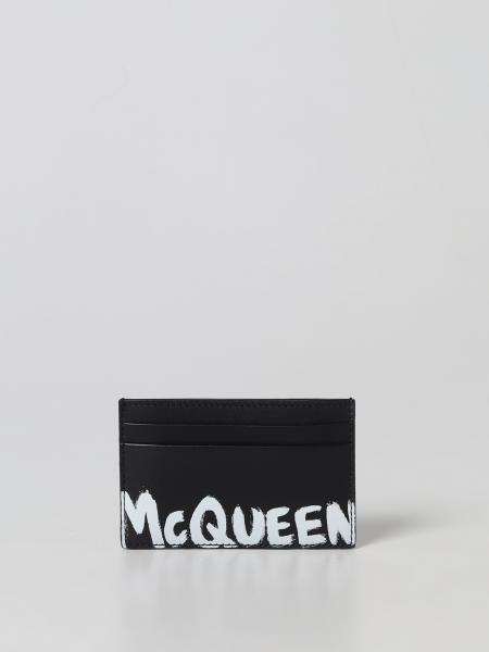 Portafoglio Graffiti Alexander McQueen in pelle