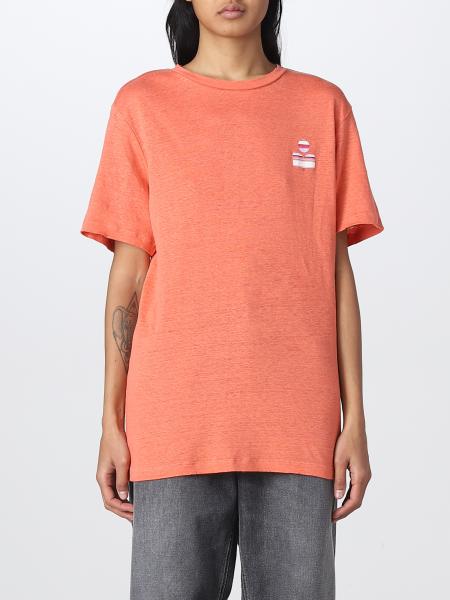 MARANT ETOILE: t-shirt for woman - Orange | Isabel Marant Etoile t- shirt online on GIGLIO.COM