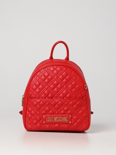 LOVE MOSCHINO: backpack for woman - Red | Love Moschino backpack ...