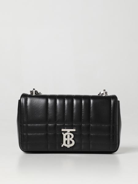 BURBERRY: Lola bag in quilted leather - Black | Burberry shoulder bag ...