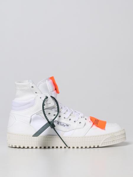 Sneakers Off-White uomo: Sneakers 3.0 Off Court Vulcanized Off-White in pelle e mesh