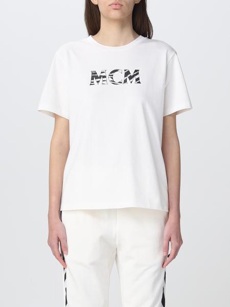 Mcm Outlet: t-shirt for woman - White | Mcm t-shirt MFTDSMM02 online at