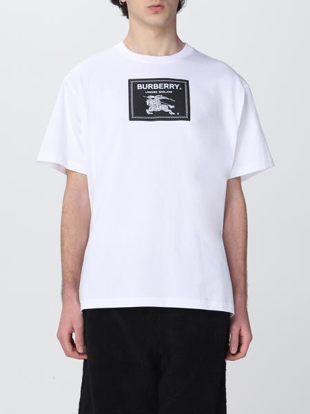 BURBERRY: cotton T-shirt - White | Burberry t-shirt 8064397 online at ...