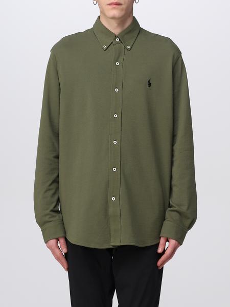 Polo Ralph Lauren Shirt For Man Green Polo Ralph Lauren Shirt Online On Giglio Com