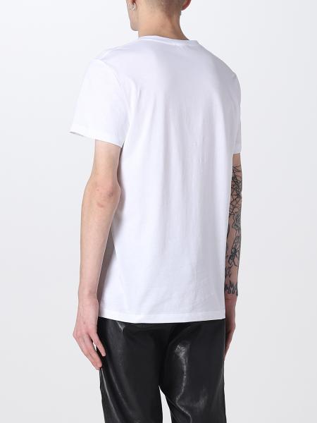 BALMAIN: t-shirt for man - White | Balmain t-shirt AH1EF000BB29 ...