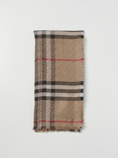 Sciarpa Burberry in misto lana con monogram jacquard