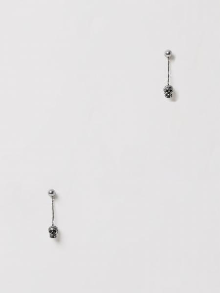 Orecchini Skull Alexander McQueen in ottone