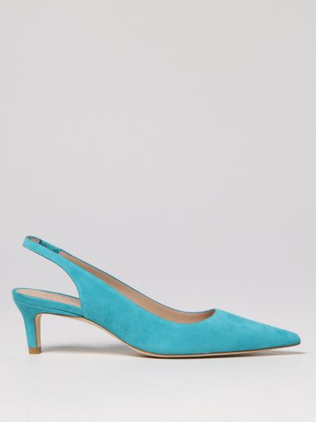 Slingback Stuart Weitzman in camoscio