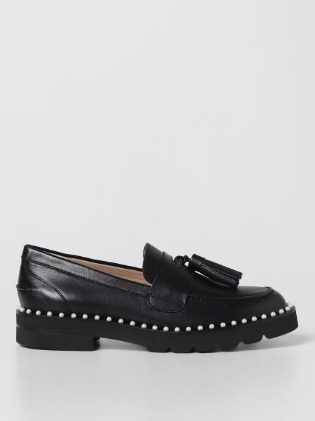 STUART WEITZMAN: loafers for woman - Black | Stuart Weitzman loafers ...