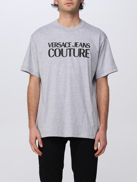 VERSACE JEANS COUTURE, Black Men's T-shirt