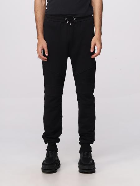 BALMAIN: pants for man - Black | Balmain pants AH1OB000BB04 online on ...