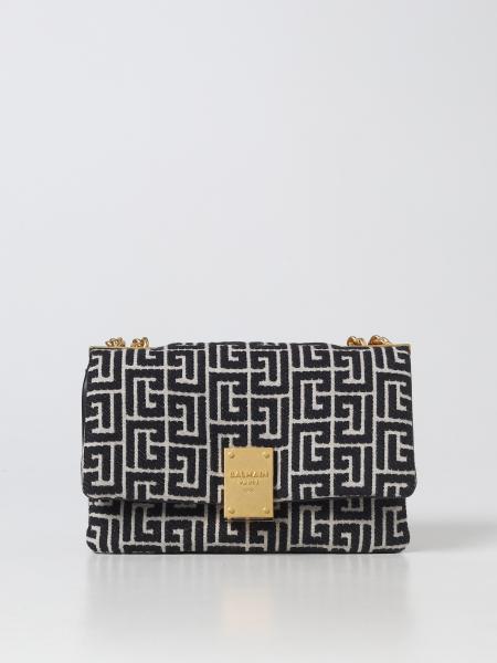 Borsa 1945 Balmain in cotone con logo jacquard