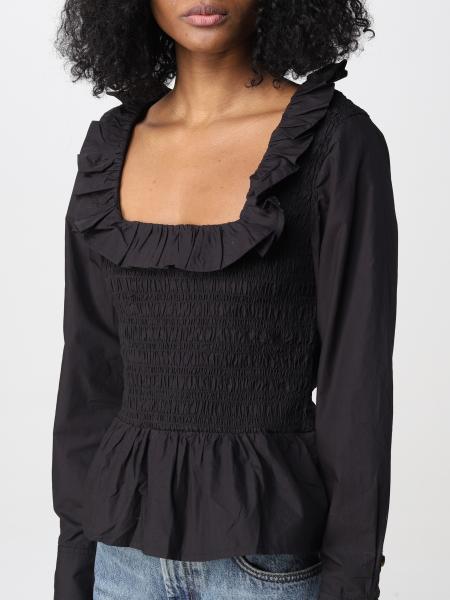 GANNI: shirt for woman - Black | Ganni shirt F7558 online on