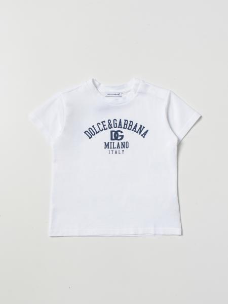 T-shirt Dolce & Gabbana con logo stampato a contrasto