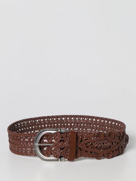 Etro belt in woven leather