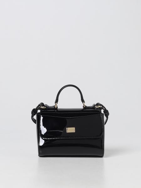DOLCE & GABBANA: Sicily bag in patent leather - Black