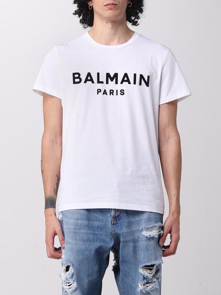 BALMAIN: cotton - White | Balmain YH1EF000BB33 online at GIGLIO.COM