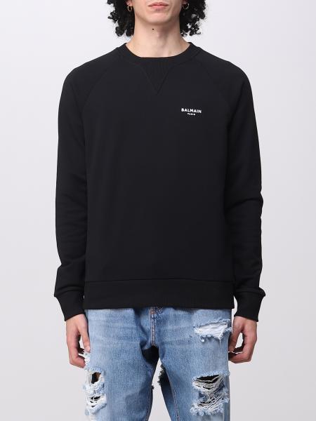 BALMAIN sweatshirt for men Black Balmain sweatshirt