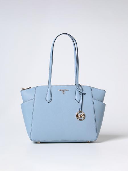 Michael Kors Outlet: Michael bag in saffiano leather - Sky Blue