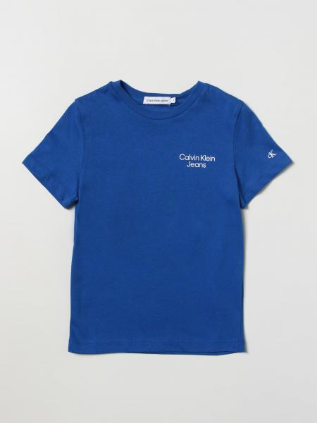 CALVIN KLEIN JEANS: t-shirt for boys - Blue | Calvin Klein Jeans t ...