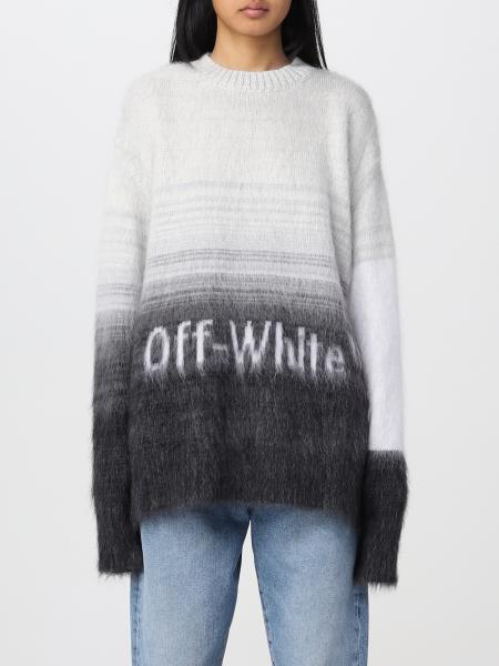 Maglia Off White: Pullover Off-White in lana Mohair