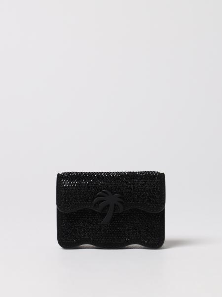 Borsa Palm Angels in pelle scamosciata con strass