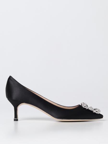 Décolleté Hangisi Manolo Blahnik in satin
