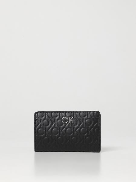 CALVIN KLEIN: wallet for woman - Black | Calvin Klein wallet K60K610240 ...