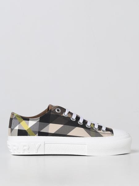 Sneakers Jack Burberry in tessuto