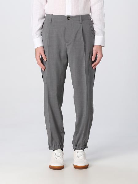 BRUNELLO CUCINELLI: pants for man - Grey | Brunello Cucinelli pants ...