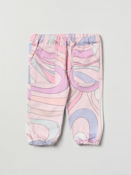 Pantaloni Emilio Pucci: Joggers Emilio Pucci Junior con stampa grafica