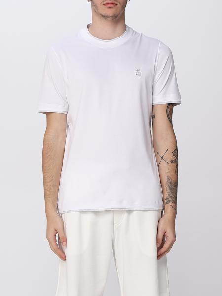 BRUNELLO CUCINELLI: t-shirt for man - White | Brunello Cucinelli t ...