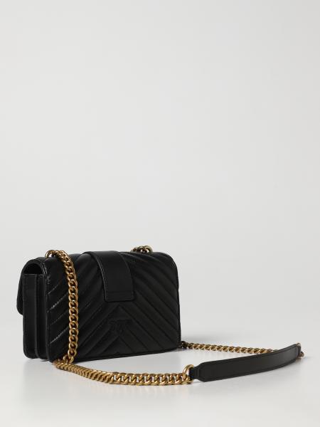 Borsa Pinko Love One Mini In Pelle Agnello (nappa) - Design Chevron Color Block, Modello Donna