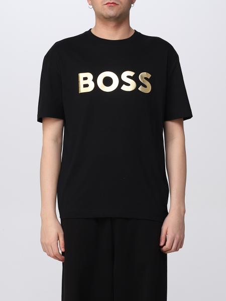 BOSS: t-shirt for man - Black | Boss t-shirt 50483774 online on GIGLIO.COM