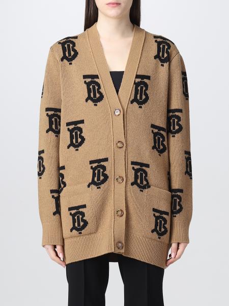 BURBERRY: wool cardigan - Camel | Burberry cardigan 8063208 online