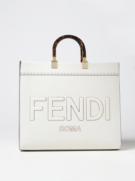 FENDI: Sunshine Medium bag in micro grain leather - | Fendi tote bags online on GIGLIO.COM