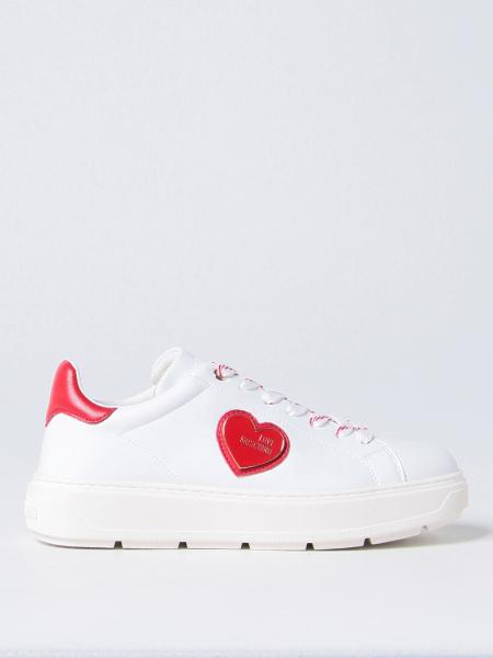 LOVE MOSCHINO: sneakers for woman - Red | Love Moschino sneakers ...