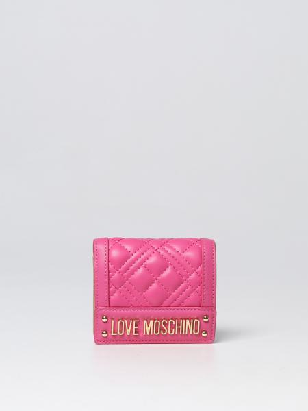 LOVE MOSCHINO: wallet for woman - Fuchsia | Love Moschino wallet ...