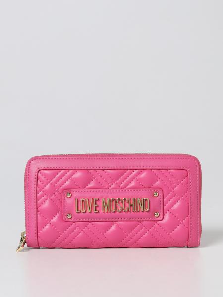 Portafoglio Love Moschino in similpelle trapuntata