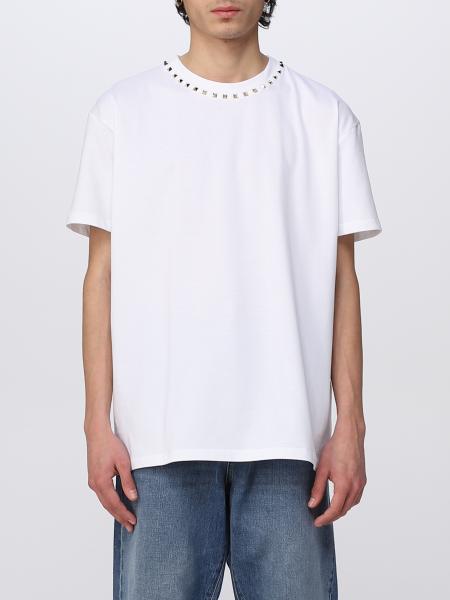 T-shirt Valentino in cotone con studs