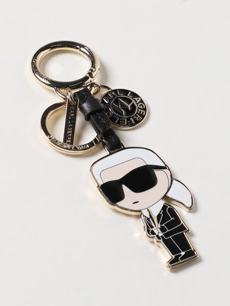 KARL LAGERFELD: key chain for woman - Gold | Karl Lagerfeld key chain ...