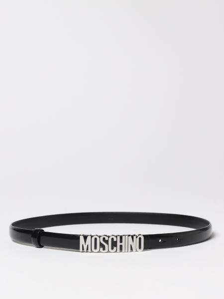 Cintura Moschino: Cintura Moschino Couture in pelle spazzolata