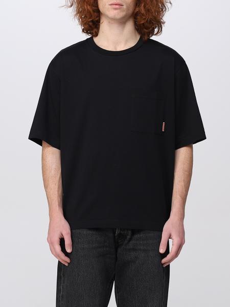 ACNE STUDIOS：Tシャツ メンズ - ブラック | GIGLIO.COMオンラインの ...