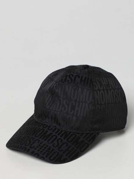 Cappello Moschino Couture con logo a contrasto all over