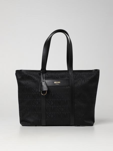 MOSCHINO COUTURE: tote bags for woman - Black | Moschino Couture tote ...